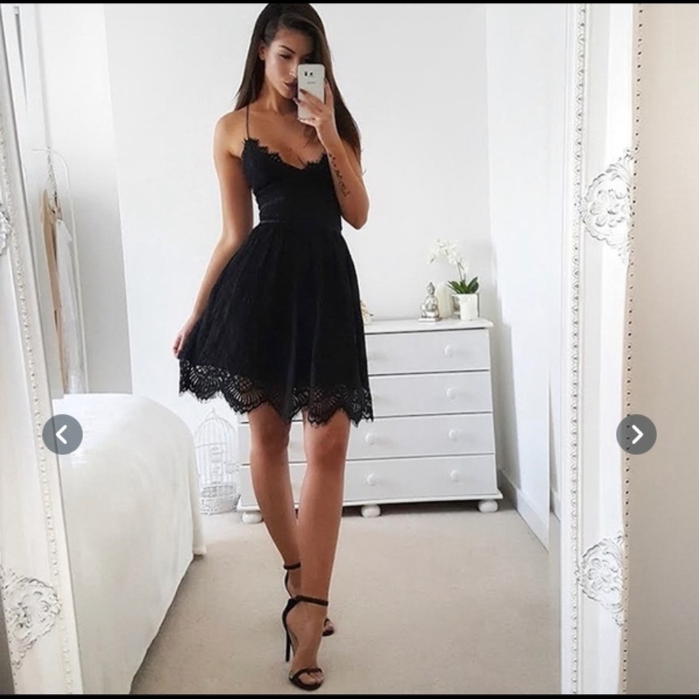 Lace Summer Mini Dress - White - Picture 4 of 15
